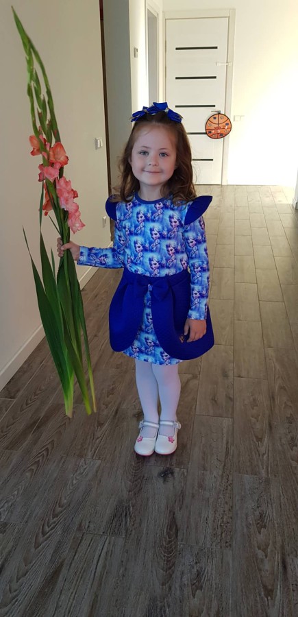Suknelė su antsijonuku " Rombai"